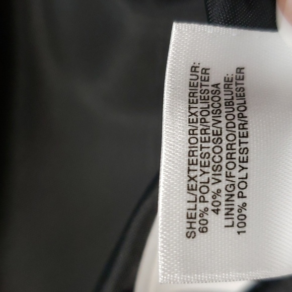 Anne Klein Black and White Print 3/4 Sleeve Open Front Jacket, Large - Picture 5 of 7